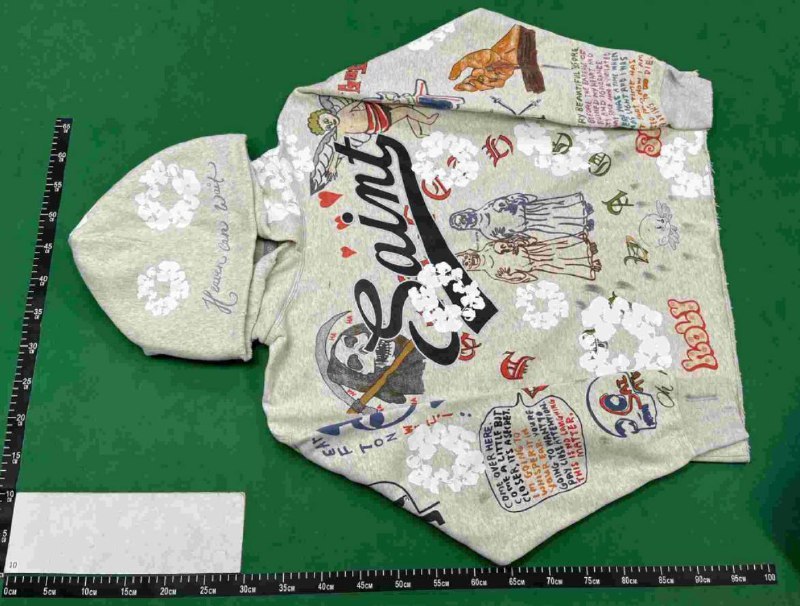 Supreme & Saint Michael & Oldschool Hoodie -3