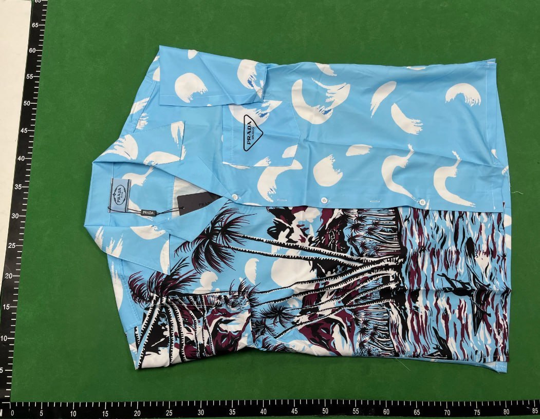 Prada Flame Print Short-Sleeve Shirt [6 styles] -4