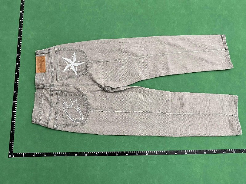 Corteiz Star Embroidery Straight Fit Jeans [40 styles] -4