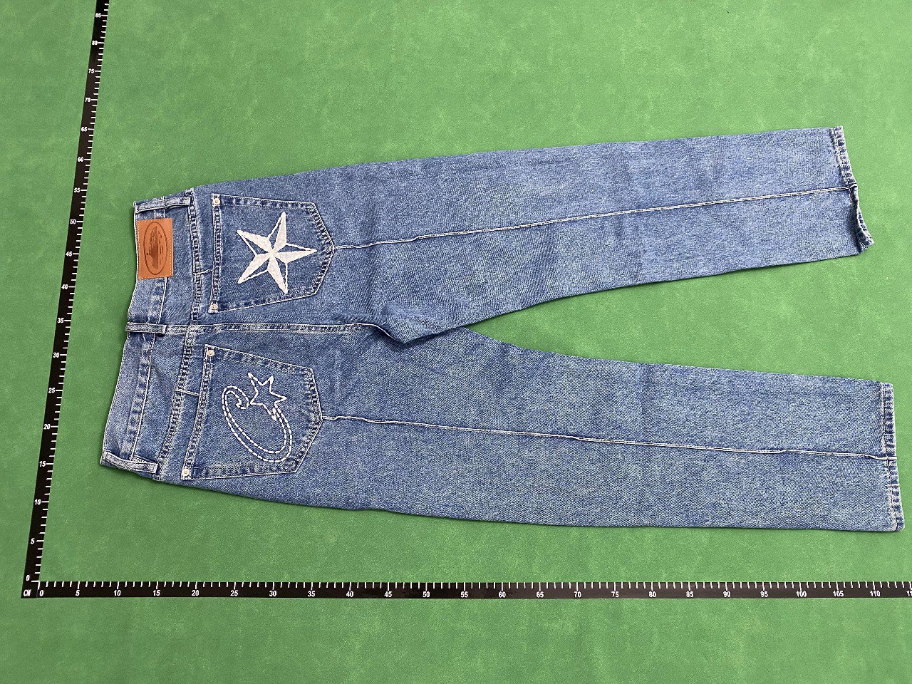 Corteiz Star Embroidery Straight Fit Jeans [40 styles] -5