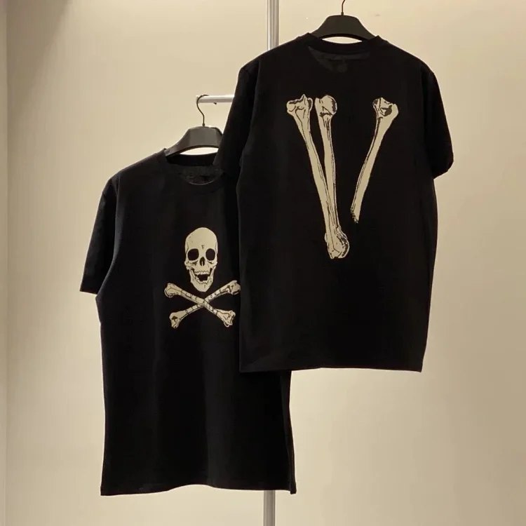 VLONE Skull & Bone 'V' Print Cotton T-Shirt [22 styles]