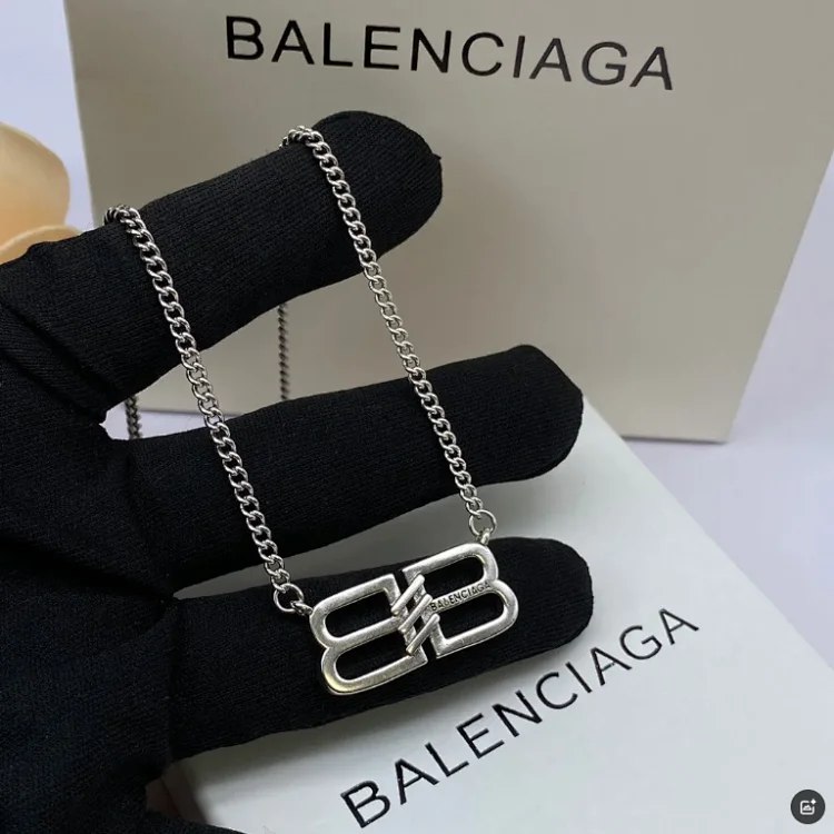 Balenciaga BB Logo Necklace