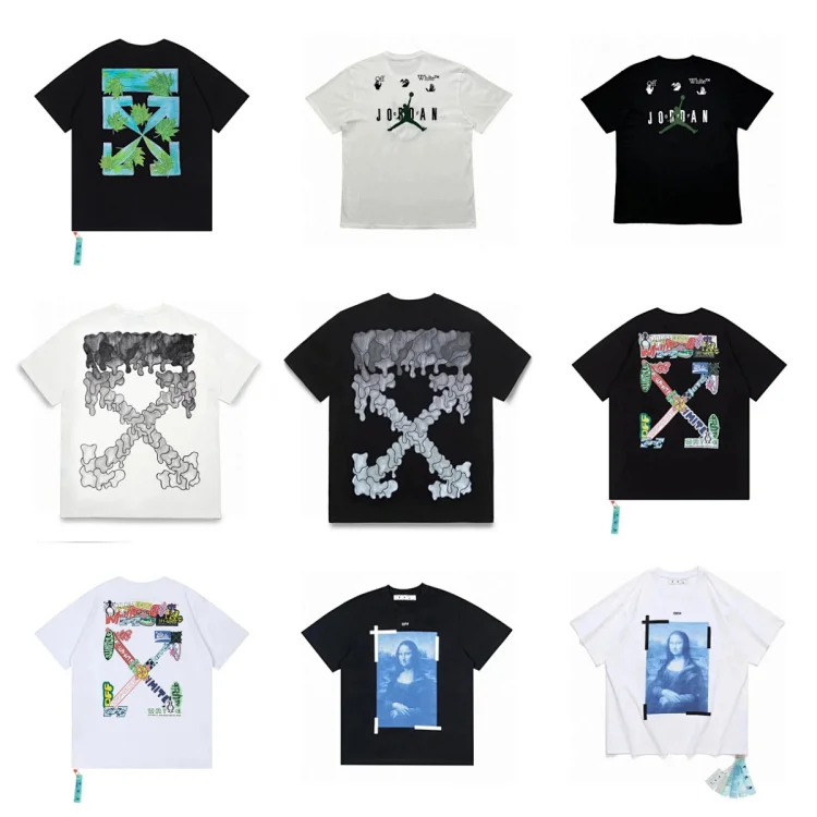 OFF-WHITE Diagonal Arrow / Mona Lisa / Jordan Collaboration T-Shirt [39 styles
