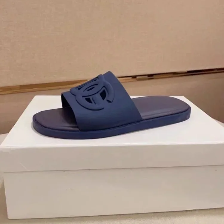 Chanel CC Logo Rubber Slide Sandals [4 styles]