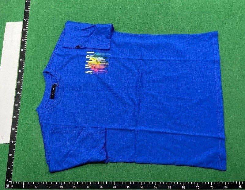Amiri Rainbow Drip Logo T-Shirt/Shorts Set [6 styles] -3