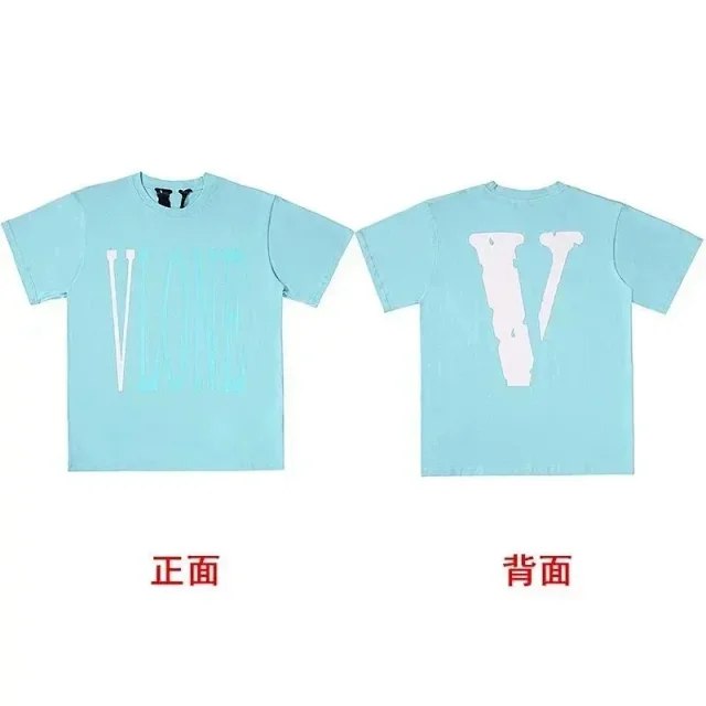 VLONE V Logo Printed Round Neck Unisex Short-Sleeved T-Shirt [40 styles] -1