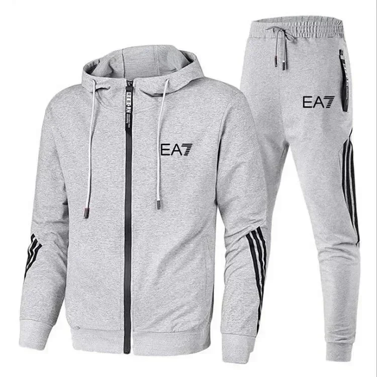 EA7 Emporio Armani Sportswear Hoodie and Jogger Pants Set [10 styles] -1