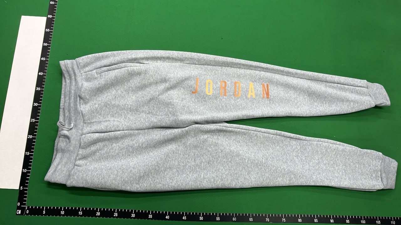 Jordan Men's Hoodie and Pants Set - Orange and Gray -3